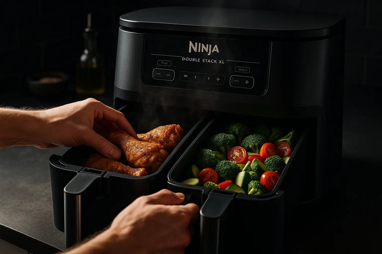 Bästa Dubbla Airfryer 2025: Multizonsmodeller för Familjen2025-10-29T14:05:11.408Z