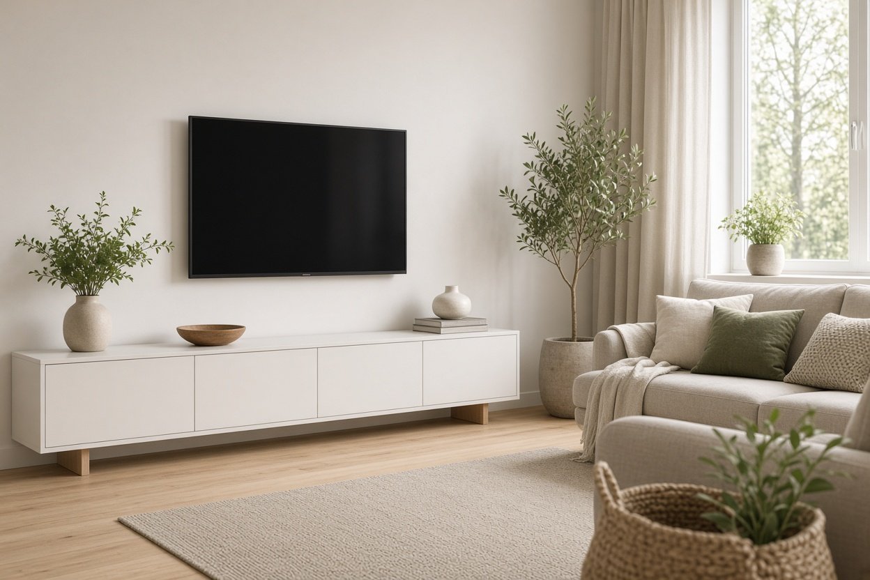 Tv-bänk vit – jämför mått, pris och stil